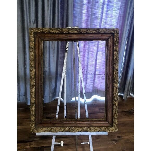 Antique Gilt Wood Picture Frame Ornate Scroll Gold Gilded Large 27x 23 High End - Picture 9 of 12